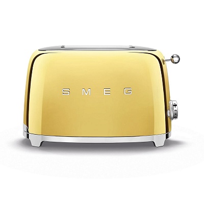 Тостер на 2 ломтика 950Вт."Smeg" золото 55570 купить