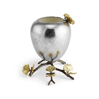 Ваза для цветов на ножке Michael Aram "Butterfly Ginkgo", 19 см 83991 купить