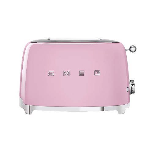 Тостер на 2 ломтика 950Вт."Smeg" розовый 70623 купить в Ростове-на-Дону в магазине posudav-dom.ru с доставкой