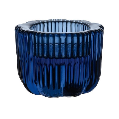 Подсвечник 6,3см."Fleur" синий 84049 купить