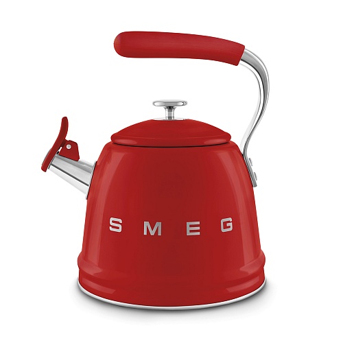 Чайник со свистком 2,3л."Smeg" красный 78714 купить в Ростове-на-Дону в магазине posudav-dom.ru с доставкой