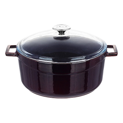 Кастрюля со стеклянной крышкой Lava Aubergine 6,71 л, 28 см 78107 купить