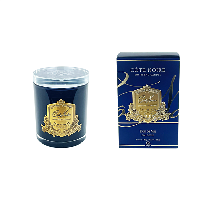 Свеча COTE NOIRE EAU DE VIE 450 гр , черный  стаканчик, золотой декор ВхШхД  16х10,5х10,5 см вр74722 купить