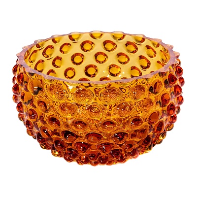 Ваза для конфет 11,5см."Hobnail Tapas" янтарная 76643 купить