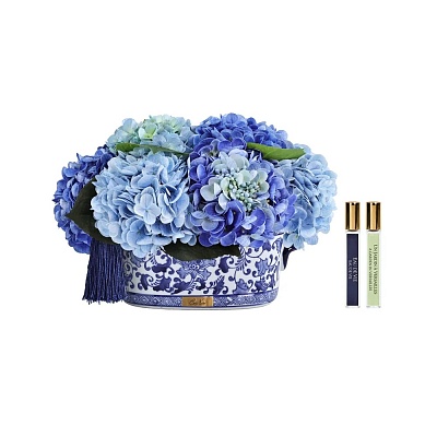 Ароматизированный букет 38см."Hydrangeas" синий Côte Noire 85380 купить
