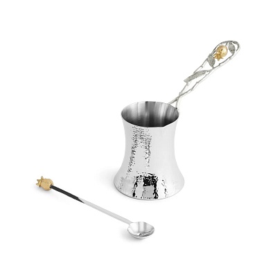 Турка с ложкой Michael Aram "Pomegranate Silver&Gold", 20 см, 400 мл 63568 купить